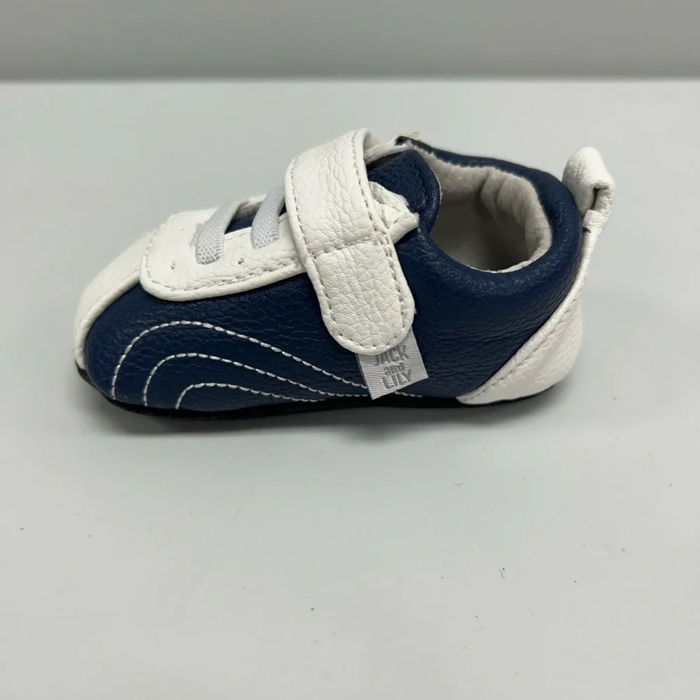 Jack and Lily Navy Sporty Courtney Leather Booties
